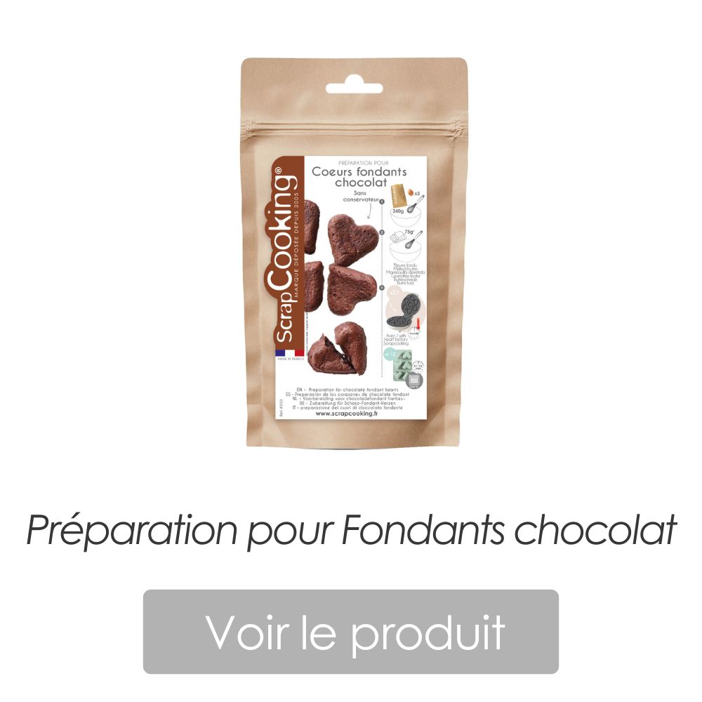 Recette moelleux chocolat cœur prépa - ScrapCooking